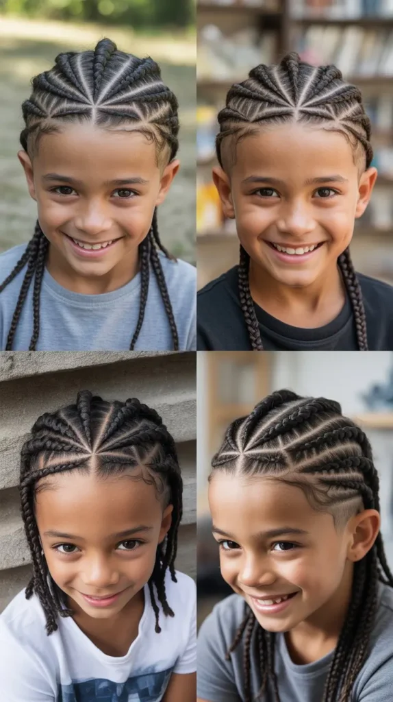  Triangle Box Braids