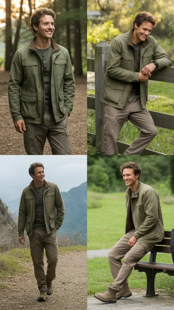 Utility Jacket with Cargo Pants