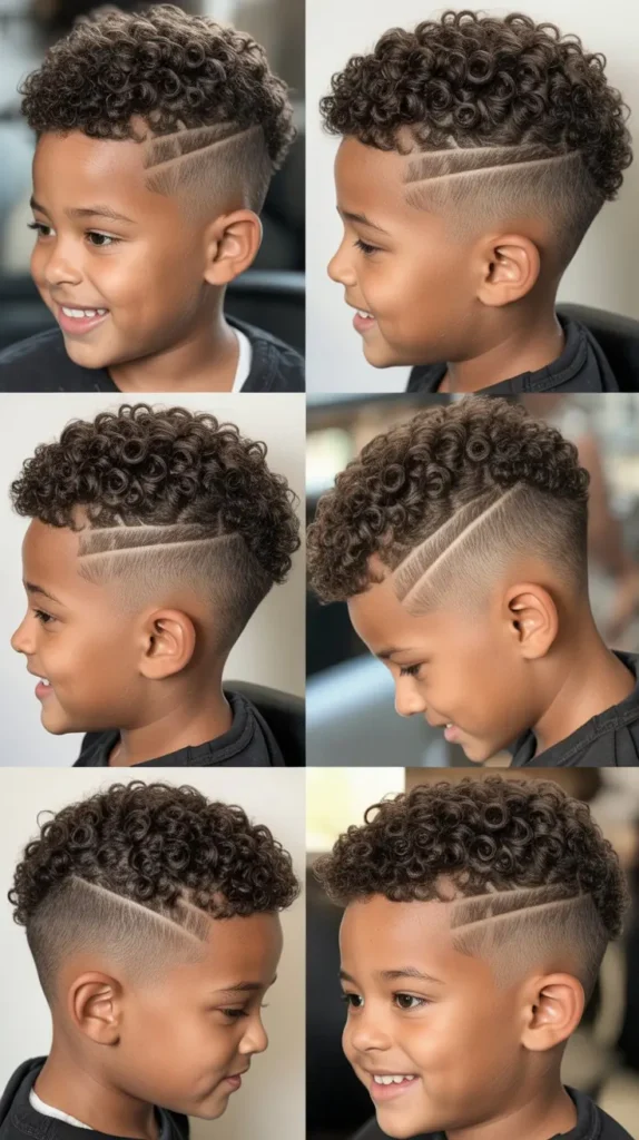 Curly Mohawk Fade