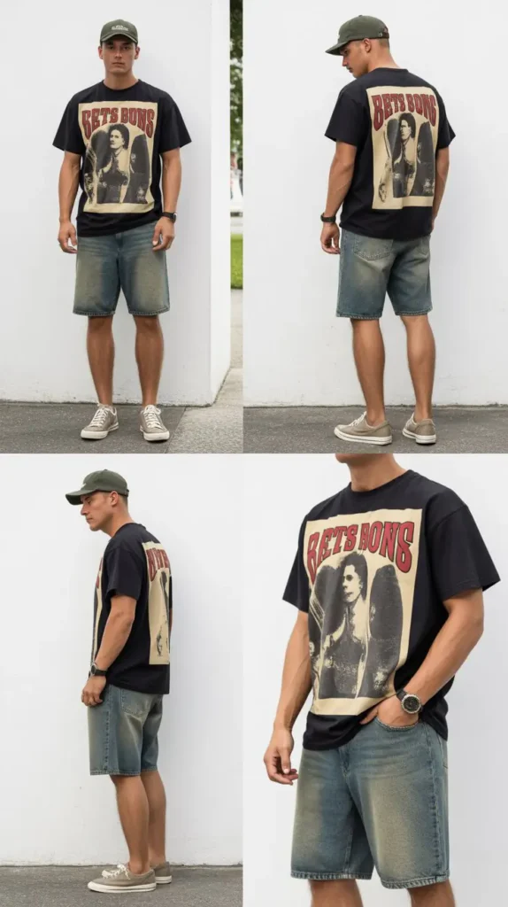 Oversized T-Shirt with Baggy Pants