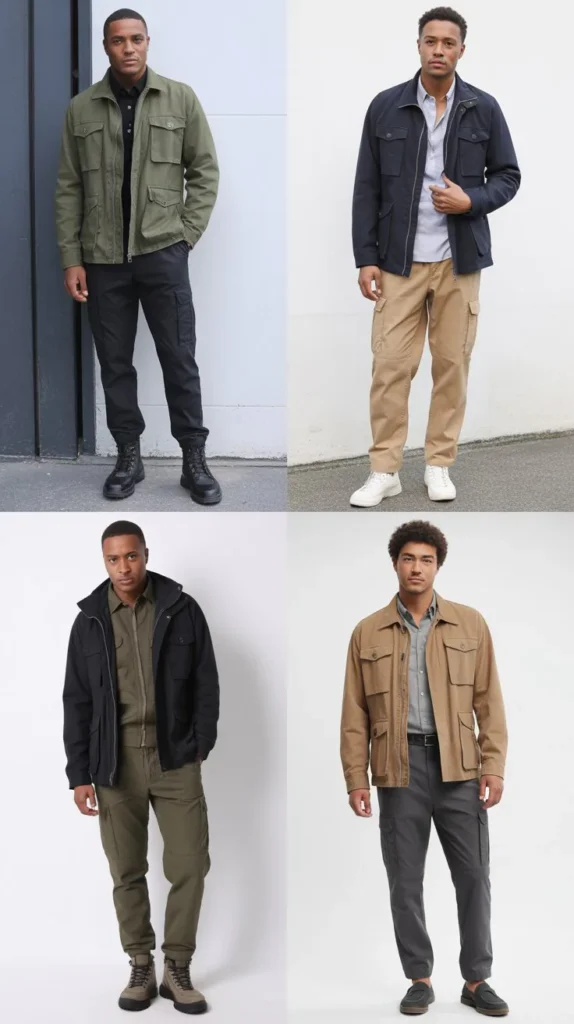 Utility Jacket with Cargo Pants