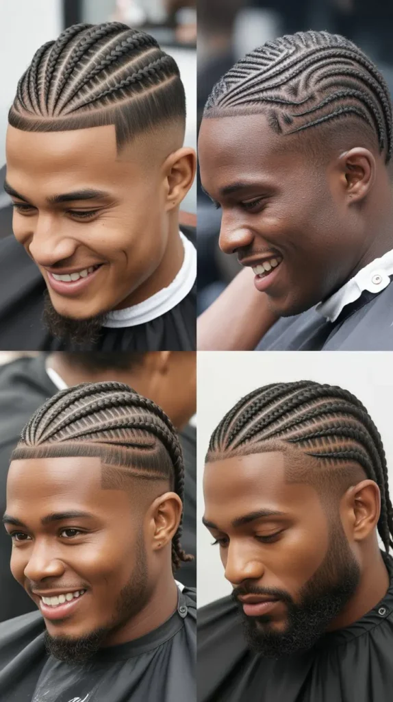  High Fade Cornrows