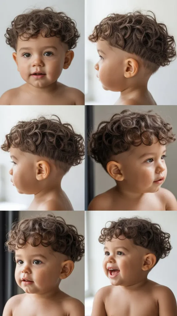 Curly Bowl Cut Modern