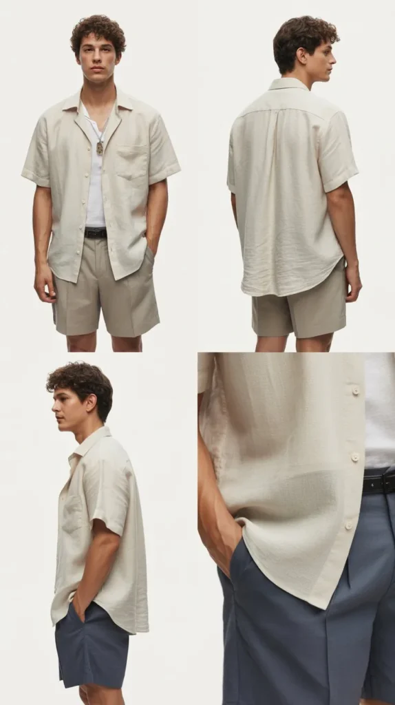  Linen Shirt with Trousers