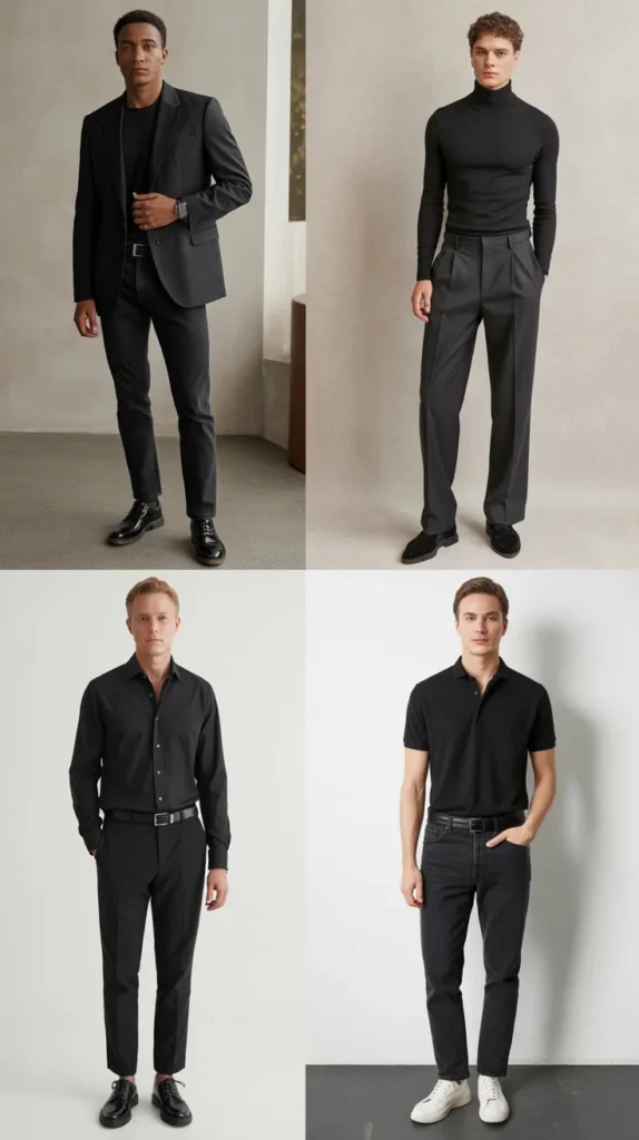 All-Black Minimalist Outfit