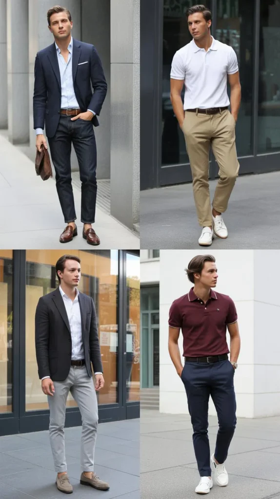 Lightweight Blazer with T-Shirt and Shorts