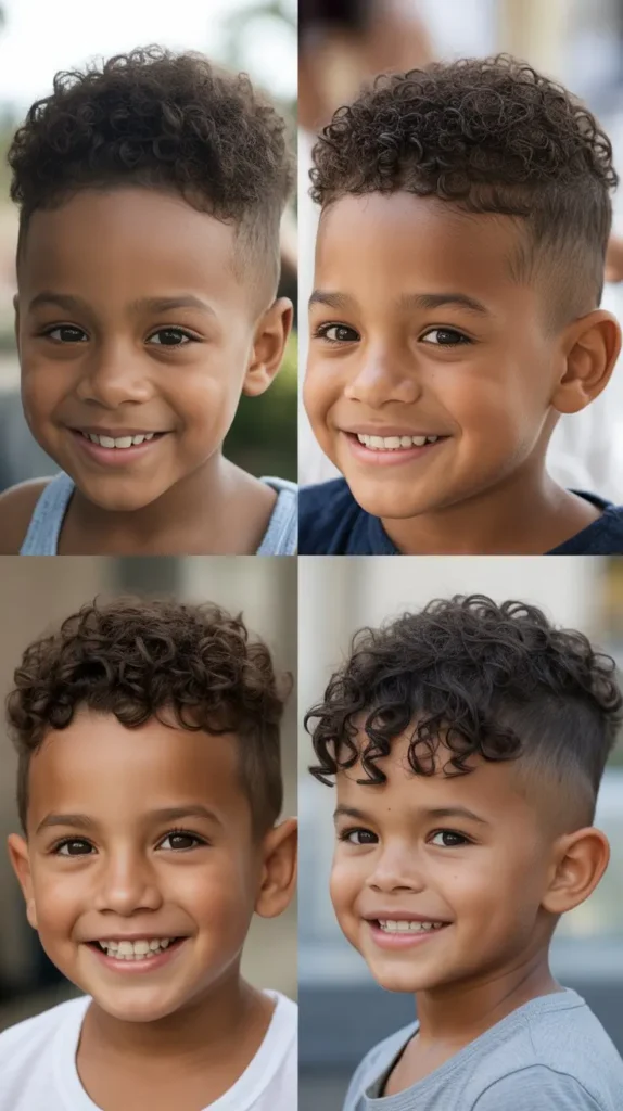 Classic Curly Faux Hawk Style