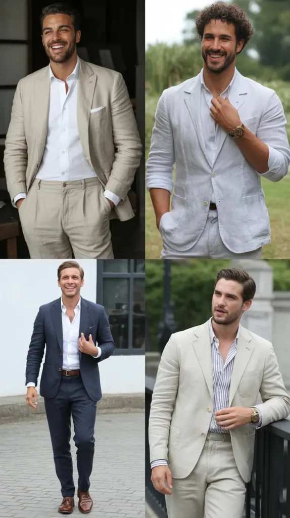 Linen Suit for Formal Summer Events