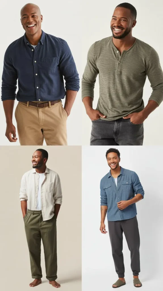 Casual Shirt with Relaxed Fit Pants