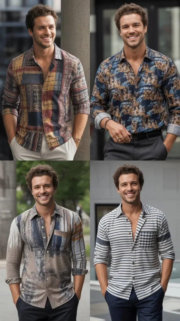 Patterned Button Shirts for Bold Looks