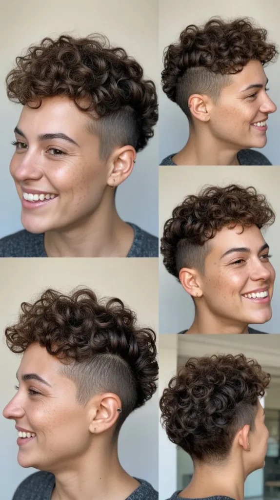 Curly Faux Hawk