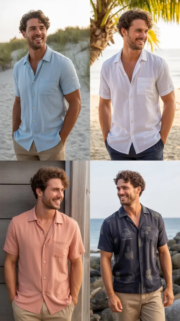 Short Sleeve Button Shirts for Summer