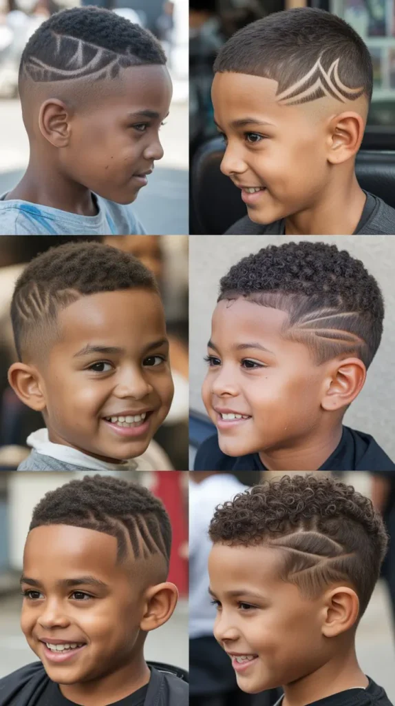 High Fade with Design