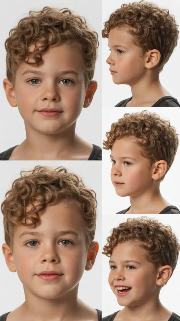  Side-Parted Curly Style