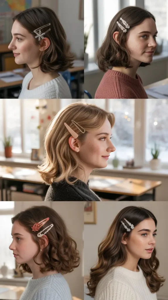  Layered Hair with Clips