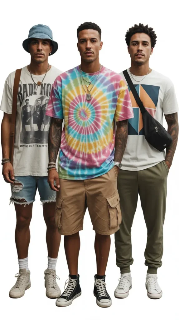 Oversized T-Shirt with Jogger Shorts