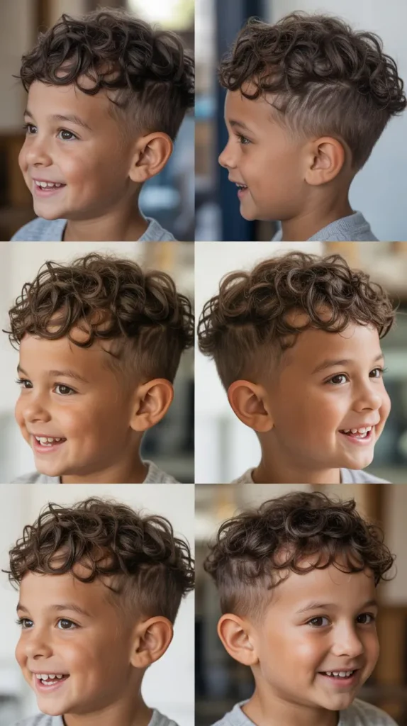 Messy Curly Faux Hawk
