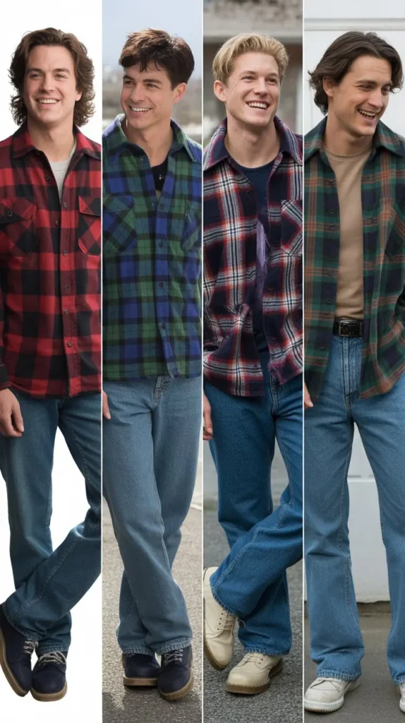 Plaid Shirt with Jeans