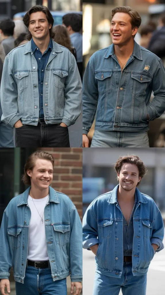 1. Classic Denim-on-Denim Look