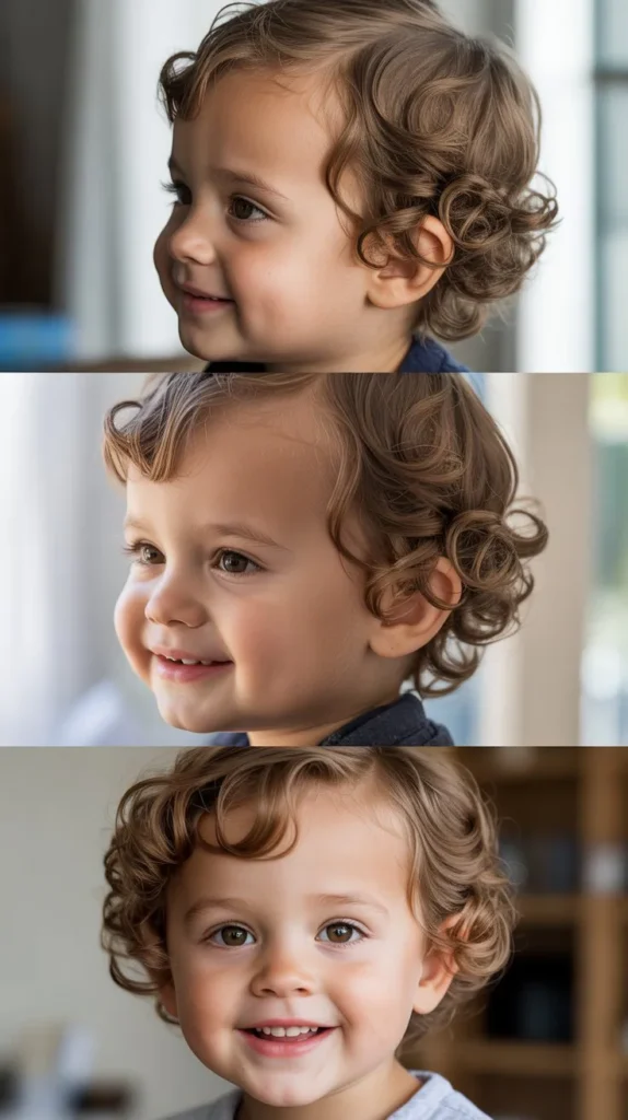 Side-Parted Curly Style