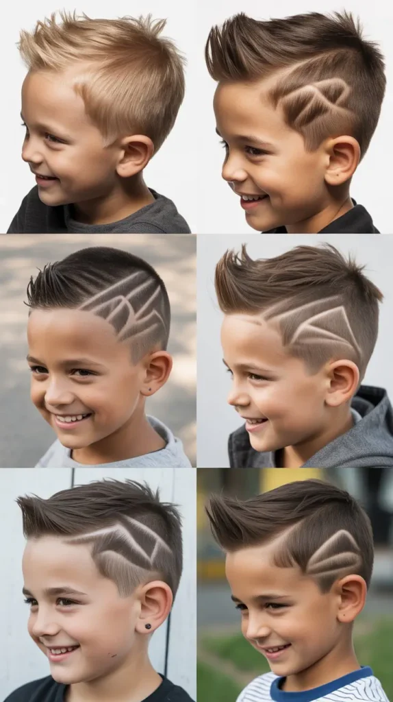 Faux Hawk with Design