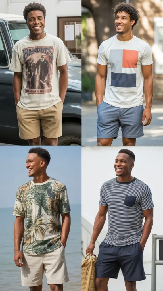  Graphic T-Shirt with Shorts