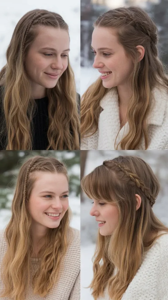 Mini Braids with Loose Hair