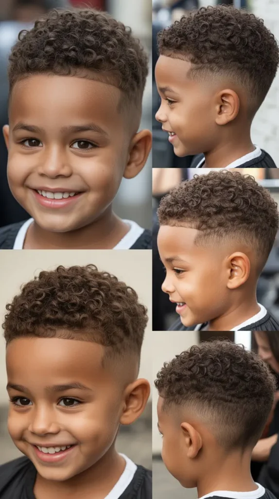 Curly Taper Fade