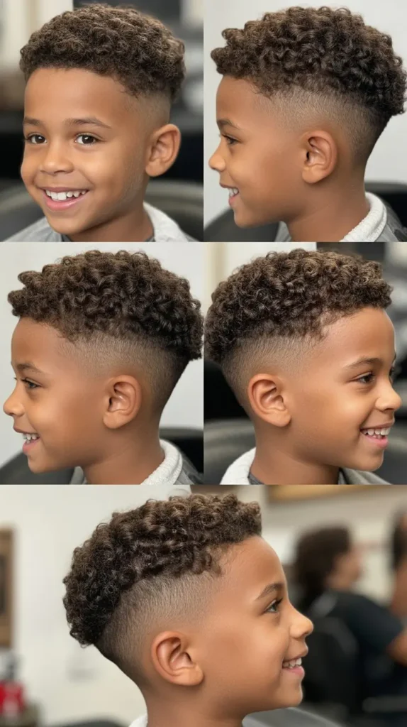 Curly Low Fade