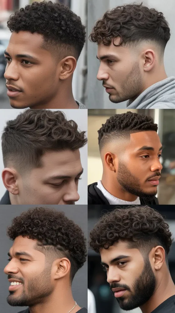  Taper Fade with Curls