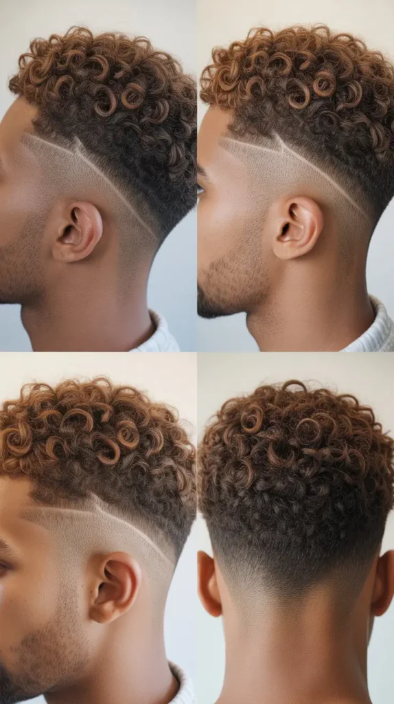 Tapered Curly Haircut