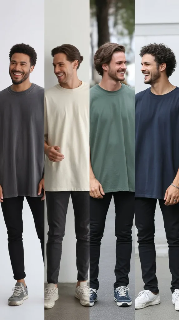 Oversized T-Shirt with Skinny Jeans