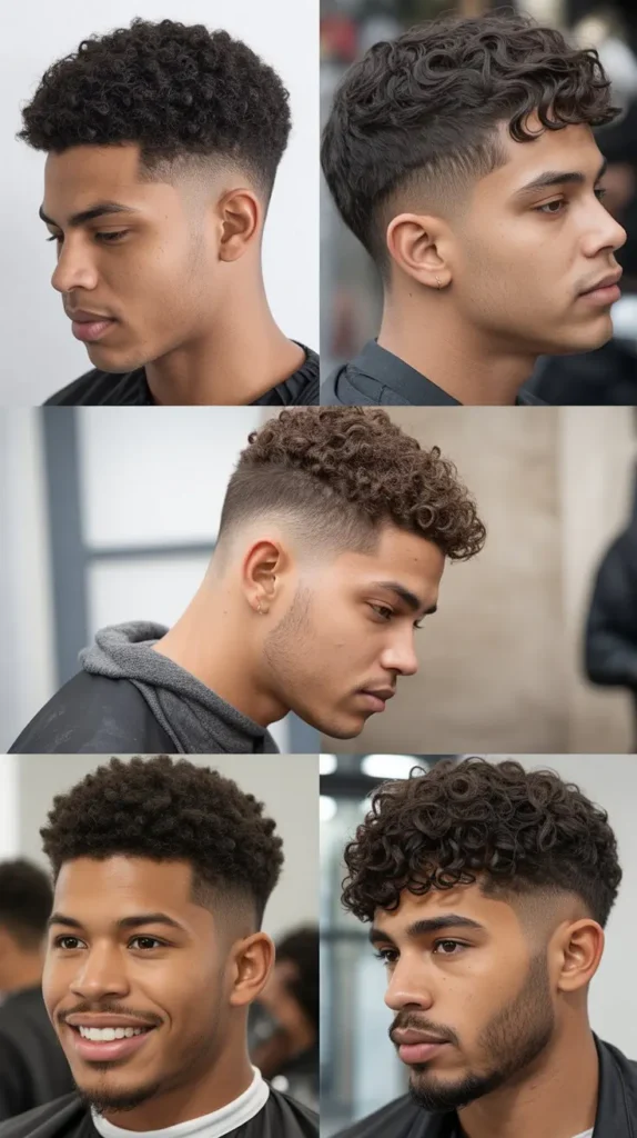  Classic Curly Fade
