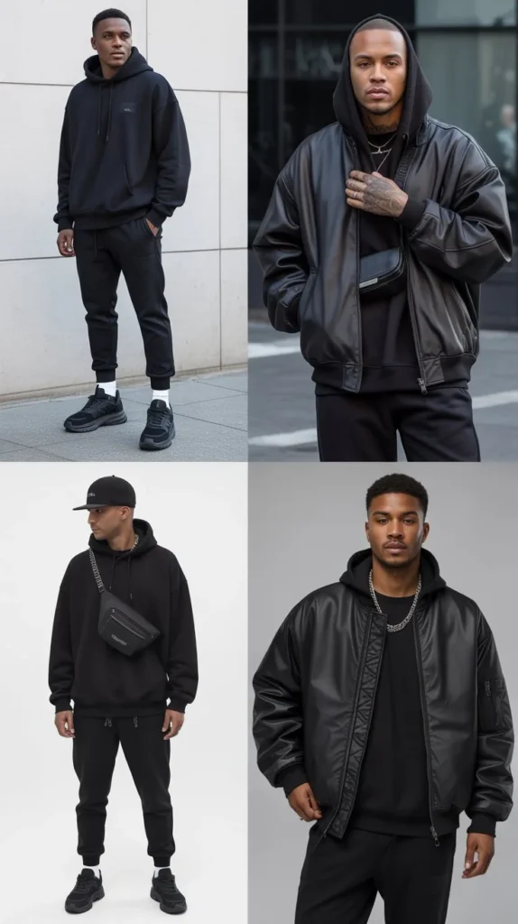 All-Black Streetwear Outfit