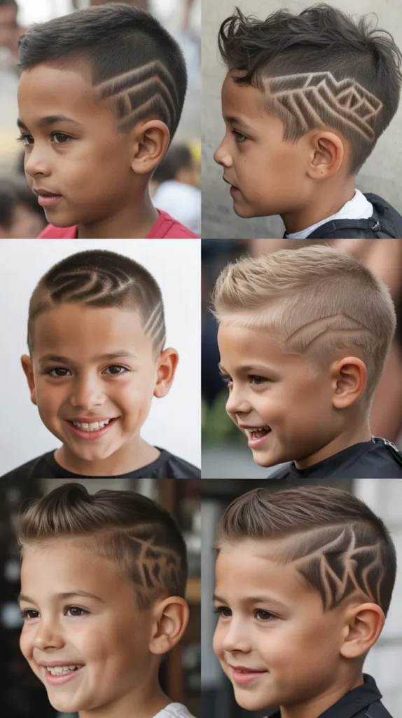 Patterned Faux Hawk Mullet