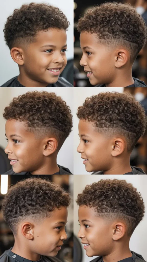 Curly High Fade