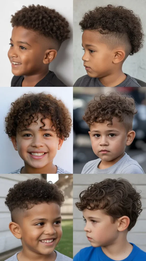  Thick Curly Faux Hawk