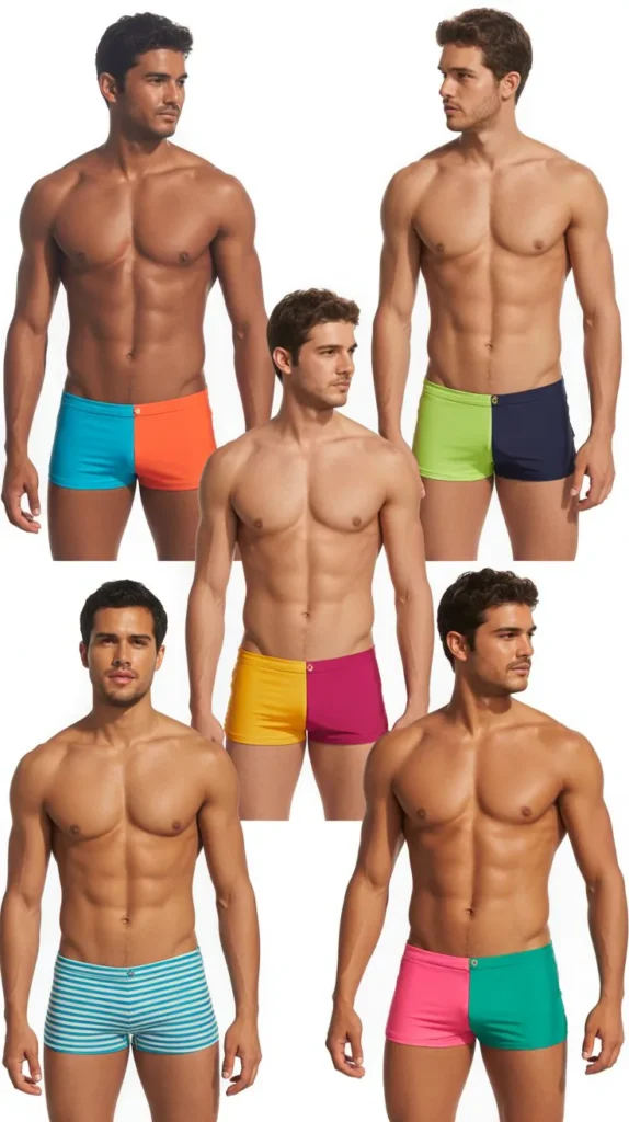 Bold Printed Swim Briefs