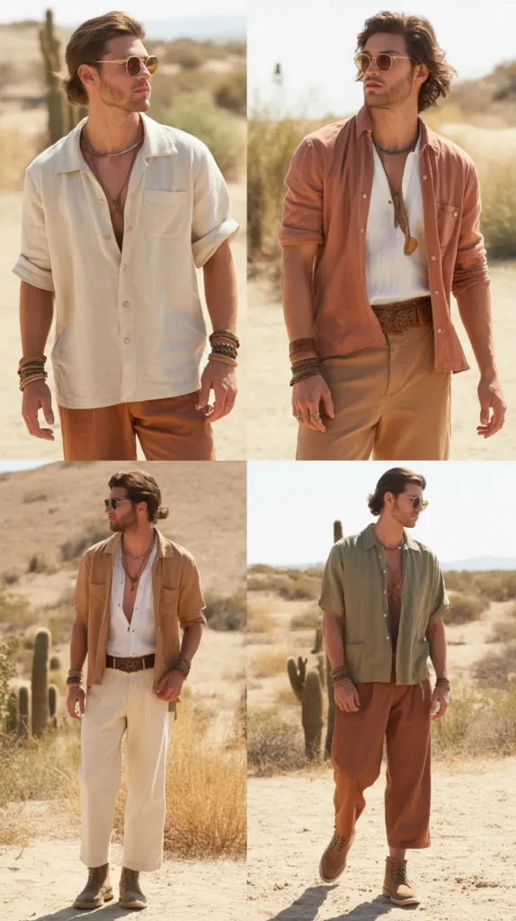 Overshirt with T-Shirt and Jeans