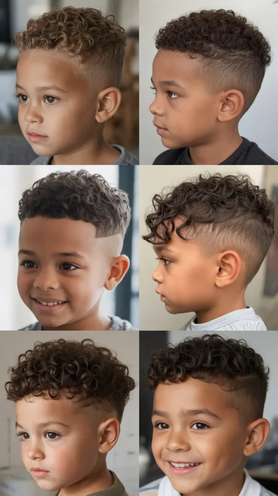  Short Curly Faux Hawk