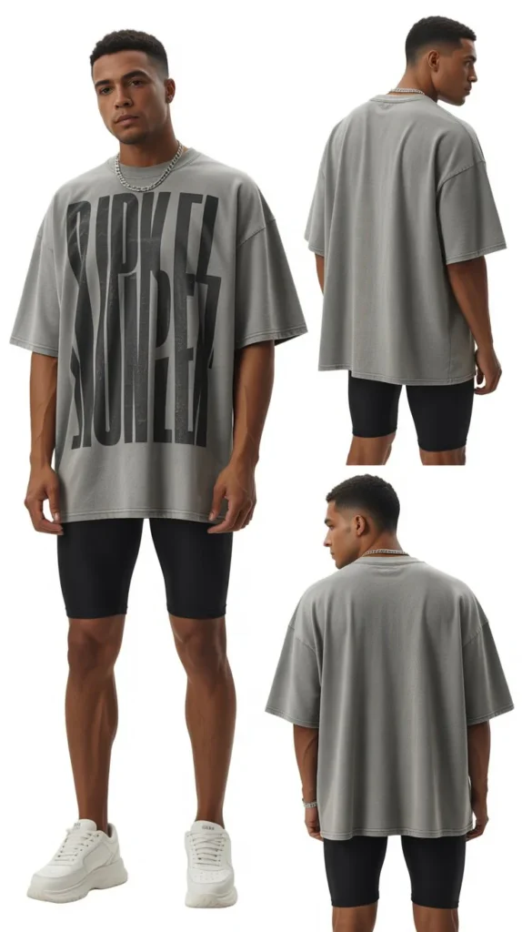 Oversized T-Shirt with Relaxed Shorts