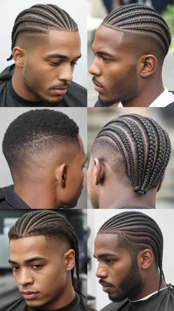 Low Fade Cornrows
