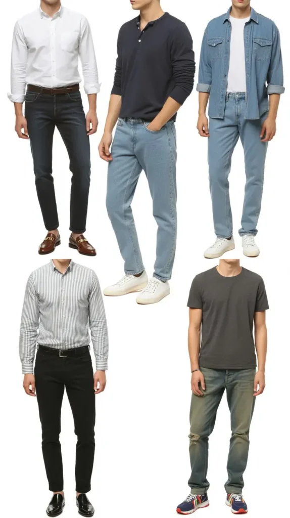 Casual Denim and Shirt Combo