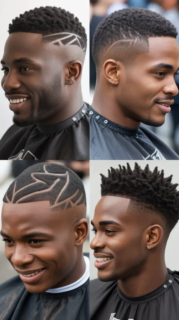  Fade with Line Design