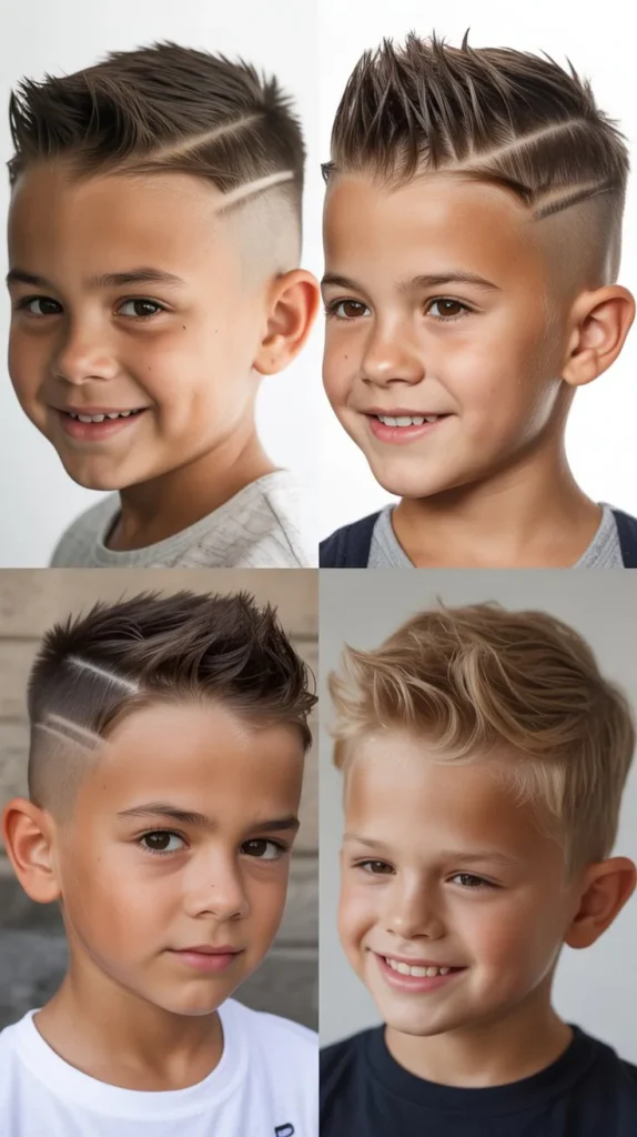 Faux Hawk with Hard Part
