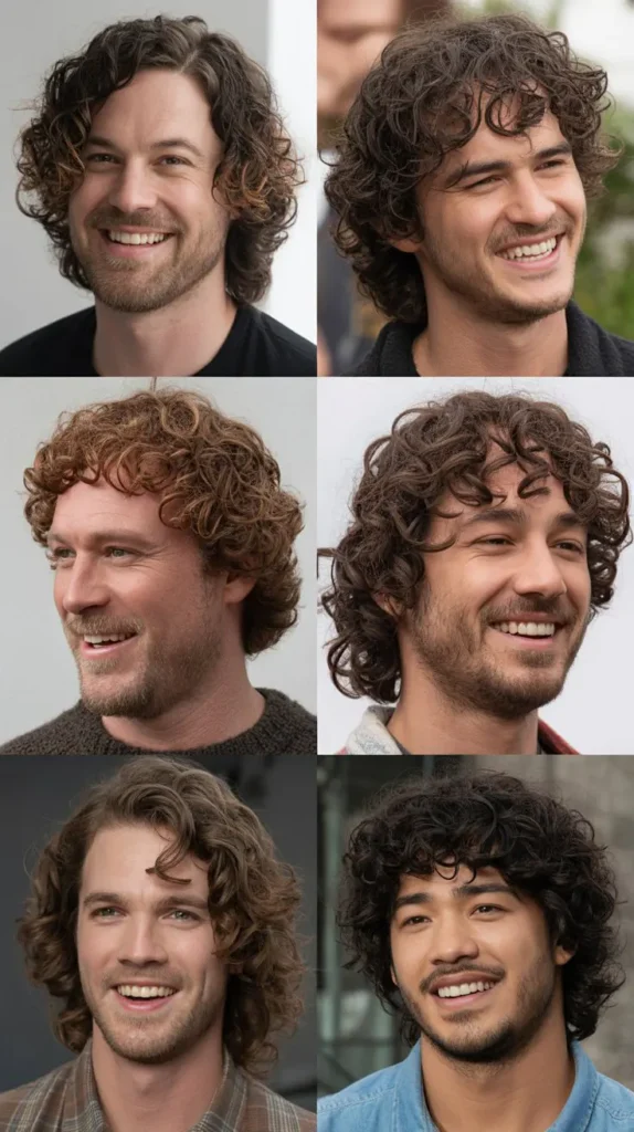 Curly Shoulder-Length Hair
