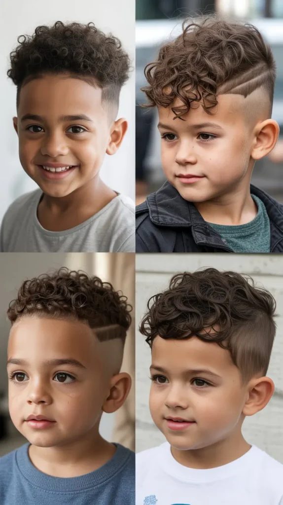 Curly Faux Hawk with Undercut
