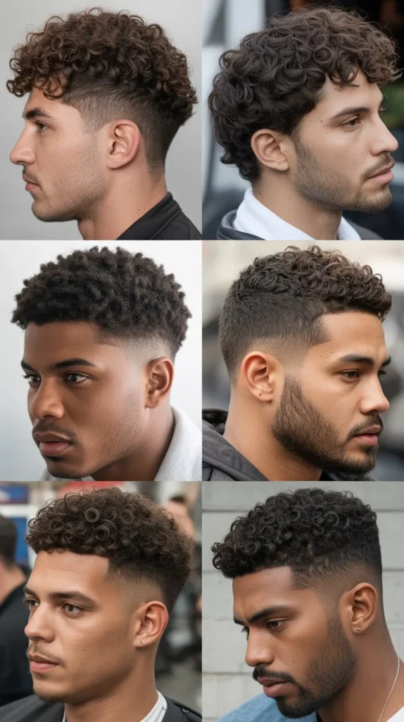 Curly Top with Short Sides