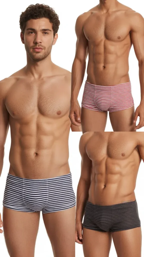 Striped Swim Brief Outfit