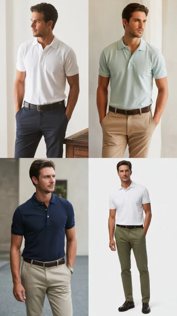 . Short Sleeve Button-Up with Slim Jeans